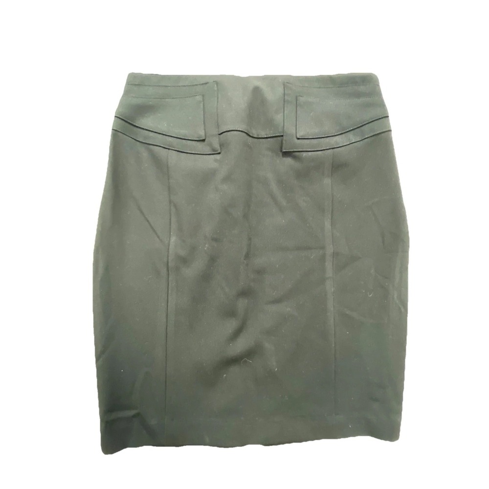Express Pencil Skirt Womens 4 Black Back Slit Office‎ Career Classic Workwear